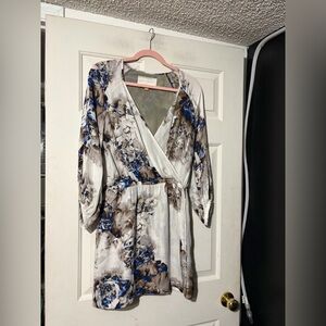 Leifsdottir Beige and Cream silk dress